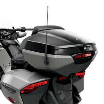 Top Case with Integrated Passenger Backrest - Black