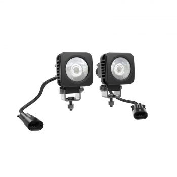 TVÅ 5 CM FYRKANTIGA LED-LAMPOR (2 X 25 W)